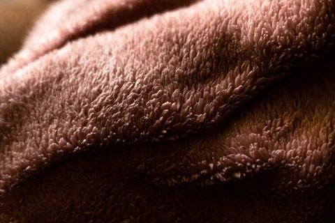  Fluffy plaid of polyester with a long heap. Plaid long pile closeup. Fur ... Stock Photos