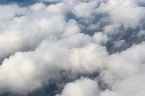 Fluffy rain clouds Foto stock