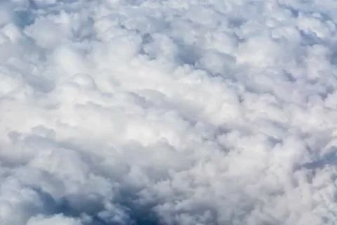 Fluffy rain clouds Foto stock
