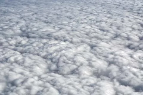 Fluffy rain clouds Foto stock