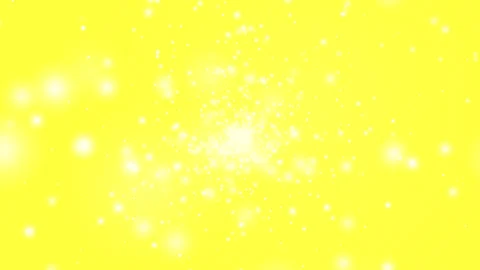 Fluffy Round White Object Approaching on Yellow Background (28 Seconds) Stock Footage 332474317