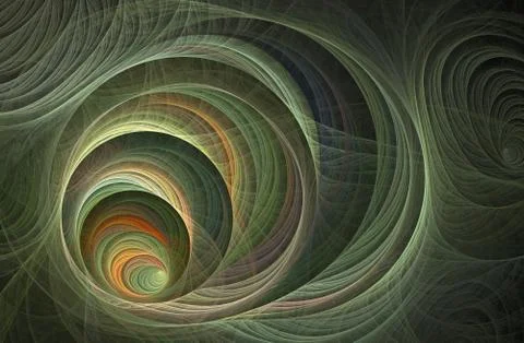 Fluffy spiral. Surface pattern Stockillustratie