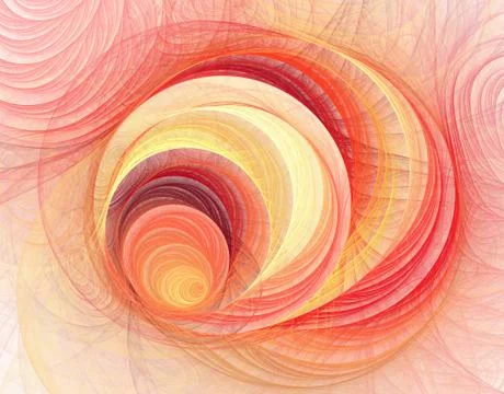 Fluffy spiral. Surface pattern Illustrazione stock