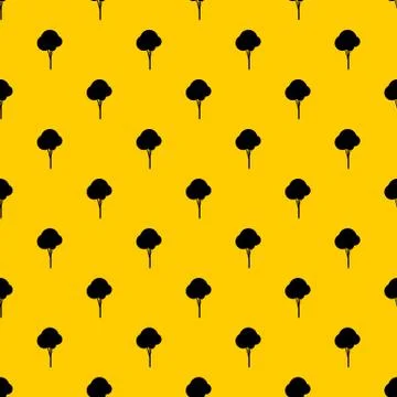 Fluffy tree pattern vector Illustrazione stock