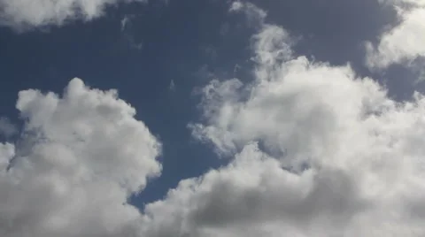 Fluffy tropical clouds  Stock Footage 2657312