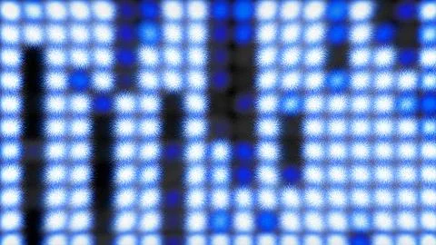 Fluffy White Blue LED Light Grid Abstract Background Stock Illustration
