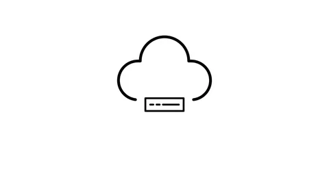 A fluffy white cloud with a smaller  cloud positioned on top, .. Video stock 333461957