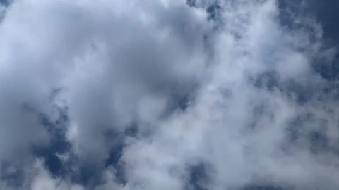Fluffy White Clouds Drift 스톡 동영상 320095719