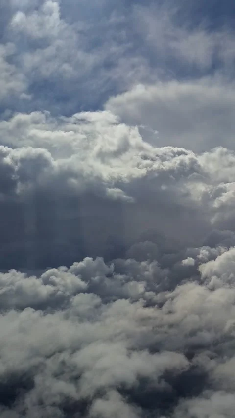 Fluffy white clouds Stock Footage 341284847