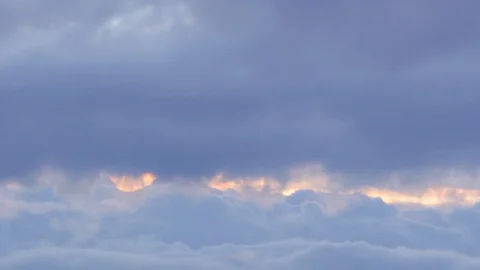 Fluffy white clouds running across the blue sky. background. Ultra HD Time Lapse Video stock 106015644