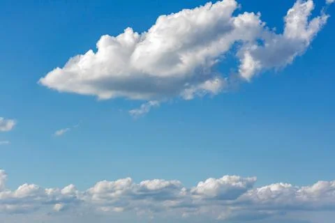 Fluffy White Cumulus Cloud Stock Photos