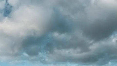 Fluffy White Cumulus Clouds - Time-lapse Video stock 159152914