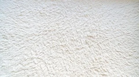 Fluffy White Rug Texture Background 写真素材