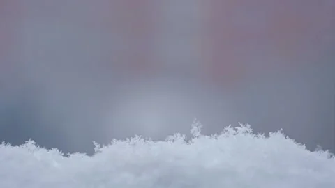 Fluffy white snow, snowflakes surface Stock Footage 95631434