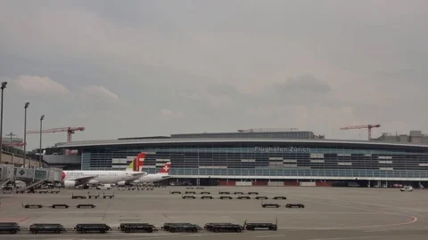 Flughafen Zurich Stock Footage 122340791