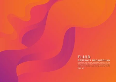 Fluid abstract background modern art design shape wave style with space for t Stock Illustration