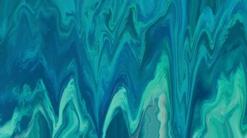 Fluid abstract background texture of turquoise and blue color wallpaper Stock-Illustration