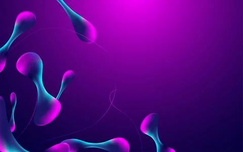 Fluid abstract banner design. Stock Illustration