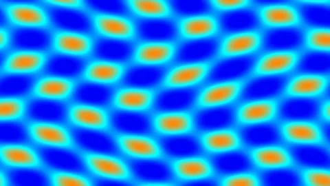 Fluid abstract blue texture: Deep digital ripple wave pattern moving backgrou Stock Footage 341056154