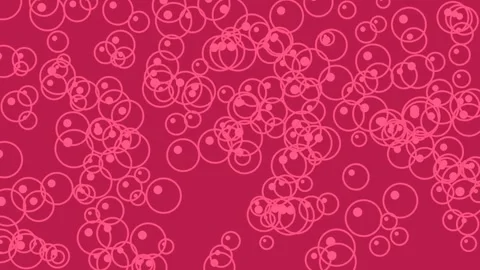 Fluid abstract bubble pattern on dark blue seamless wallpaper background Stock Footage 336880972