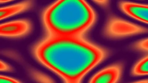 Fluid abstract digital waves background seamless energy color morph animation Vidéo 341057539