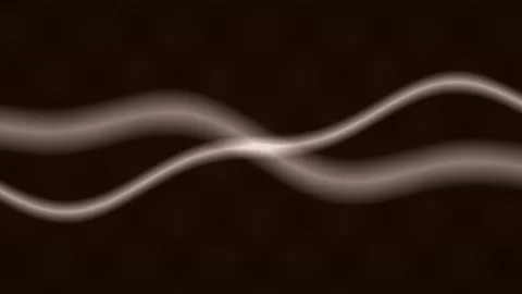 Fluid abstract lines create a mesmerizing, flowing motion against a dark Stock Footage 324771647