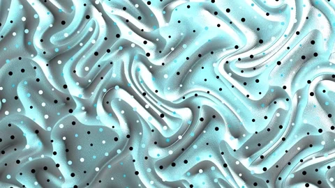 Fluid Abstract Patterns Swirling in Soft Blue and Gray Setting Stock Footage 327944592
