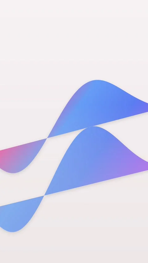 Fluid abstract shapes morph and flow against a clean white backdrop Stock Footage 327625653