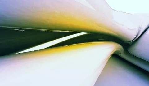 Fluid abstract three dimensional shape study wallpaper background Stock Illustration