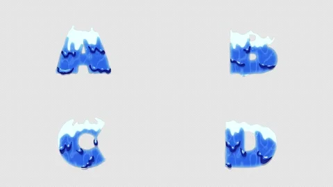 Fluid Alphabet Motion Graphics Pack Stock Footage 287155473