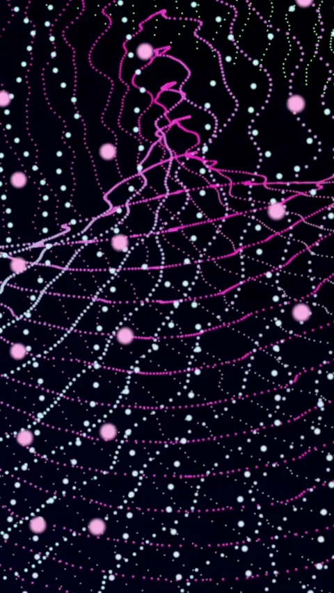 Fluid and glowing vertical wave motion with rich vibrant colors, creating a.. Stock Footage 308821072