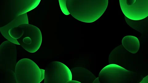 Fluid animated background of vibrant green shapes, smooth transitions Stock Footage 282776691