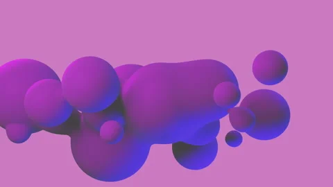 Fluid animation background fluid sphere shapes purple and pink abstract. Stock Footage 132519492
