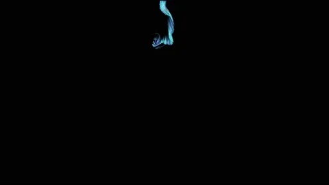 Fluid animation. Slow-motion of collision isolated on black background animation 库存影片 219216147