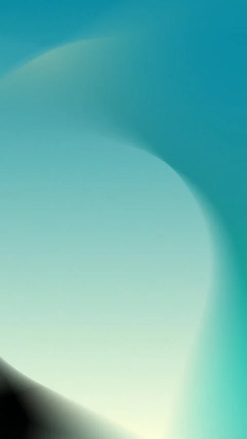 Fluid aqua and teal gradient with soft curves and seamless loop background. 4K. Stock Footage 309956946