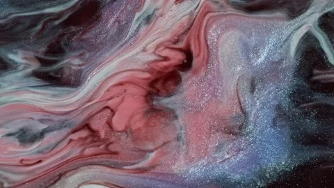 Fluid art. Abstract acrylic texture with flowing effect. Liquid video with Stock Footage 239638201