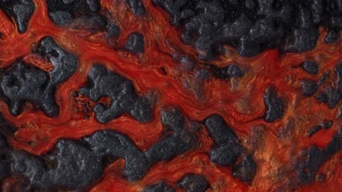 Fluid art. Abstract background with effect dramatic eruption volcano. Landscape Stock Footage 227793167