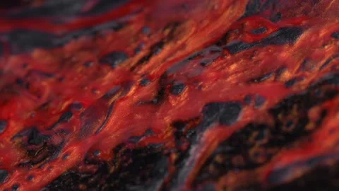 Fluid art. Abstract background with effect dramatic eruption volcano. Landscape Stock Footage 228766279
