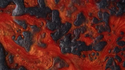 Fluid art. Abstract background with effect dramatic eruption volcano. Landscape Stock Footage 229458130