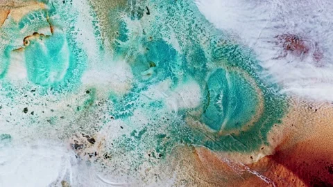 Fluid art. Abstract background with effect sea waves. Backdrop similar to the Stock Footage 231899041