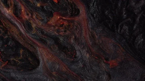 Fluid art. Abstract background with effect dramatic eruption volcano. Landscape Stock Footage 238850757