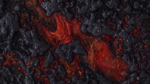 Fluid art. Abstract background with effect dramatic eruption volcano. Landscape Stock Footage 250344879