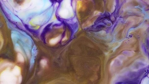 Fluid art abstract texture. Modern artwork with flowing effect. Fluid painting Stock Footage 124207211
