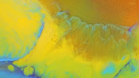 Fluid art abstract texture. Modern artwork with flowing effect. Fluid painting Stock Footage 125617627