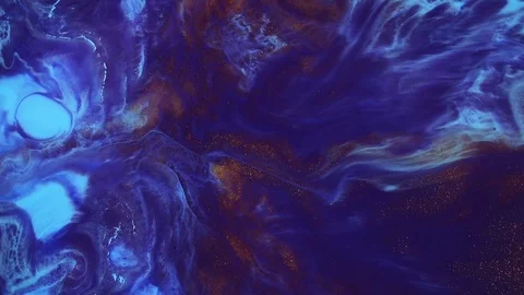 Fluid art abstract texture. Modern artwork with flowing effect. Fluid painting Stock Footage 125694706