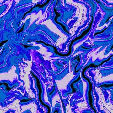 Fluid Art abstract violet background with curled wave. Stock Illustration