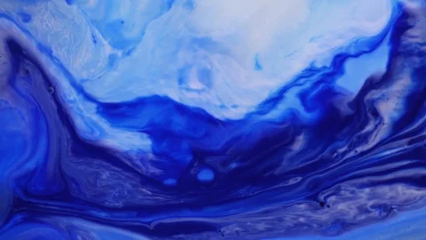 Fluid art acrylic texture. Abstract drawing with liquid waves. Modern artwork Stock Footage 125253235