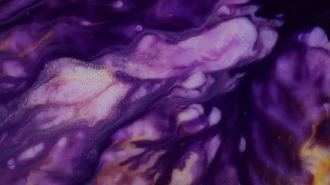 Fluid art acrylic texture. Abstract drawing with liquid waves. Modern artwork Stock Footage 126935497