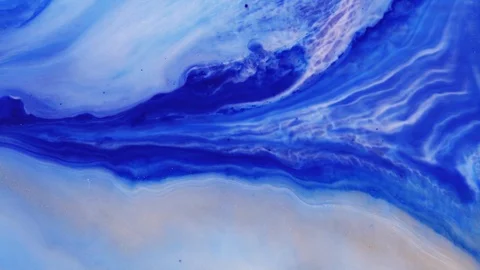 Fluid art acrylic texture. Abstract drawing with liquid waves. Modern artwork Stock Footage 127033686