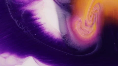 Fluid art acrylic texture. Abstract drawing with liquid waves. Modern artwork Vidéo 127098060